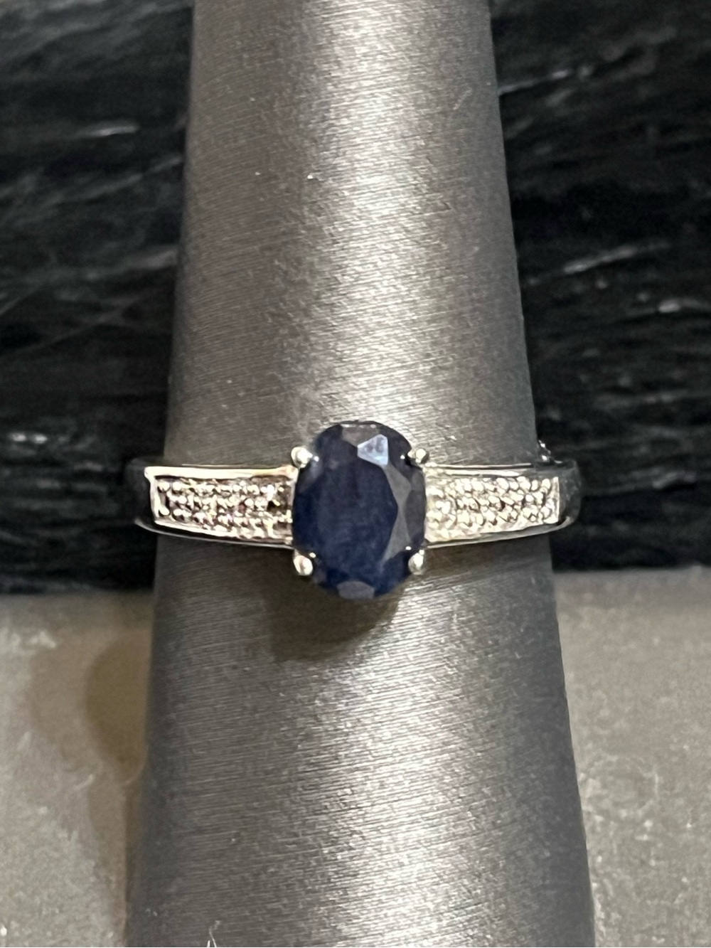 Blue Sapphire Solitaire Ring
